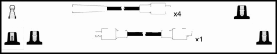 HOES757 LEMARK Комплект проводов зажигания (фото 1)