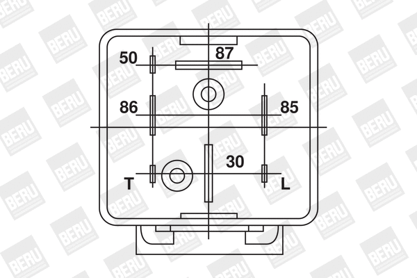 GR031 BERU Реле, система накаливания (фото 1)