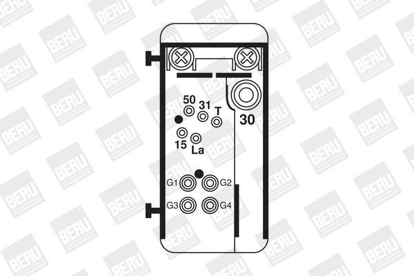 GR074 BERU Реле, система накаливания (фото 2)