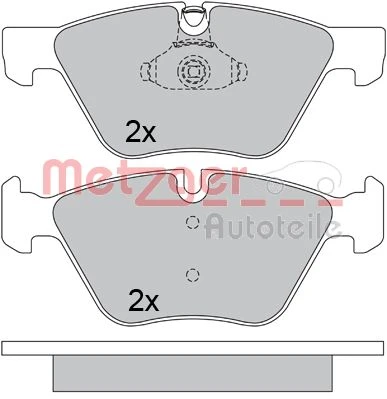 1170684 METZGER Комплект тормозных колодок, дисковый тормоз (фото 5)