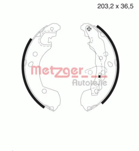 MG 985 METZGER Комплект тормозных колодок (фото 2)