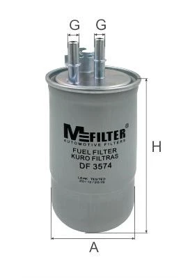 DF 3574 MFILTER Топливный фильтр (фото 2)