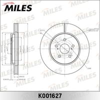 K001627 MILES Тормозной диск (фото 2)