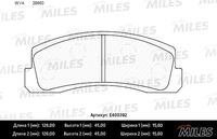 E400392 MILES Комплект тормозных колодок, дисковый тормоз (фото 3)