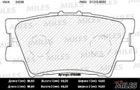 E110060 MILES Комплект тормозных колодок, дисковый тормоз (фото 2)