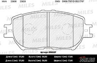E100227 MILES Комплект тормозных колодок, дисковый тормоз (фото 2)