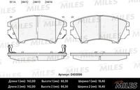 E400098 MILES Комплект тормозных колодок, дисковый тормоз (фото 3)
