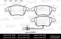 E400276 MILES Комплект тормозных колодок, дисковый тормоз (фото 3)