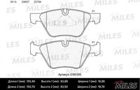 E100385 MILES Комплект тормозных колодок, дисковый тормоз (фото 2)