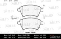 E400163 MILES Комплект тормозных колодок, дисковый тормоз (фото 3)