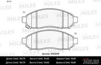 E400249 MILES Комплект тормозных колодок, дисковый тормоз (фото 2)