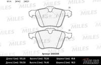 E400305 MILES Комплект тормозных колодок, дисковый тормоз (фото 3)