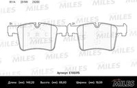 E100315 MILES Комплект тормозных колодок, дисковый тормоз (фото 2)