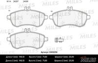 E400256 MILES Комплект тормозных колодок, дисковый тормоз (фото 3)