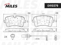 E410379 MILES Комплект тормозных колодок, дисковый тормоз (фото 3)