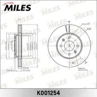 K001254 MILES Тормозной диск (фото 3)