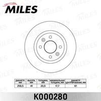 K000280 MILES Тормозной диск (фото 3)