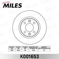 K001653 MILES Тормозной диск (фото 2)