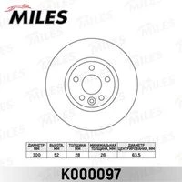 K000097 MILES Тормозной диск (фото 4)