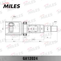 GA12024 MILES Шарнирный комплект, приводной вал (фото 7)
