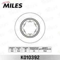 K010392 MILES Тормозной диск (фото 2)
