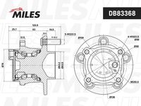 DB83368 MILES Комплект подшипника ступицы колеса (фото 7)