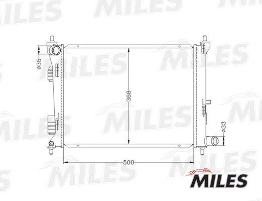 ACRB022 MILES Радиатор, охлаждение двигателя (фото 4)