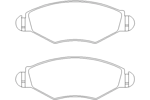 MDB2131 MINTEX Комплект тормозных колодок, дисковый тормоз (фото 2)