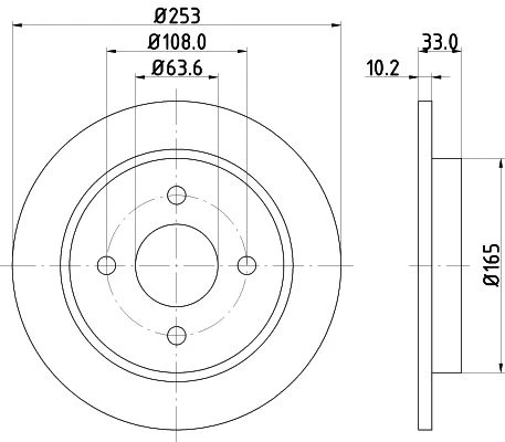 MDC442 MINTEX Тормозной диск (фото 1)