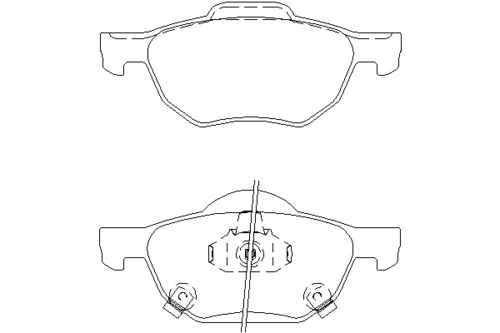 MDB2599 MINTEX Комплект тормозных колодок, дисковый тормоз (фото 2)