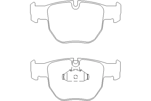 MDB2227 MINTEX Комплект тормозных колодок, дисковый тормоз (фото 2)