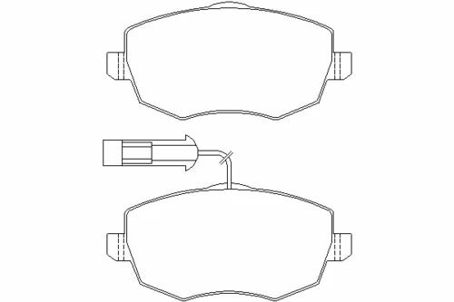 MDB2856 MINTEX Комплект тормозных колодок, дисковый тормоз (фото 2)