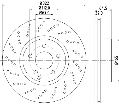 MDB1634 MINTEX Комплект тормозных колодок, дисковый тормоз (фото 1)