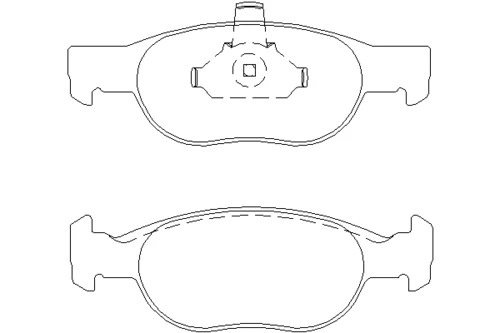 MDB2206 MINTEX Комплект тормозных колодок, дисковый тормоз (фото 2)