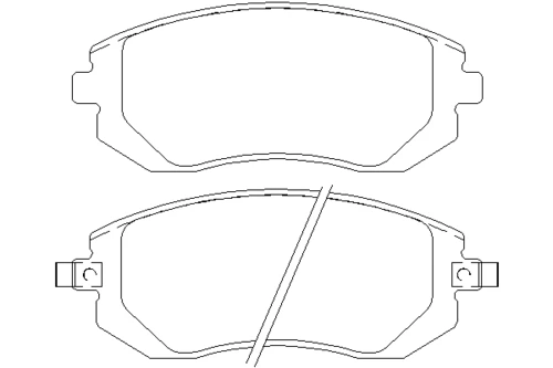 MDB2274 MINTEX Комплект тормозных колодок, дисковый тормоз (фото 2)