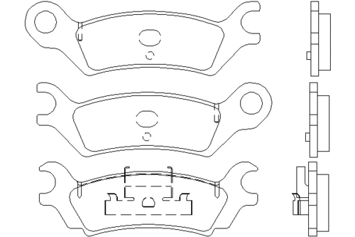 MDB1477 MINTEX Комплект тормозных колодок, дисковый тормоз (фото 2)