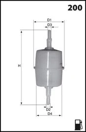 E001 MISFAT Топливный фильтр (фото 3)