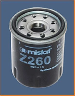 Z260 MISFAT Масляный фильтр (фото 4)
