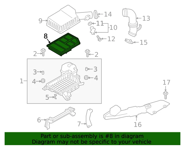 1500A537 MITSUBISHI Фильтр воздушный 1500a537 (фото 2)