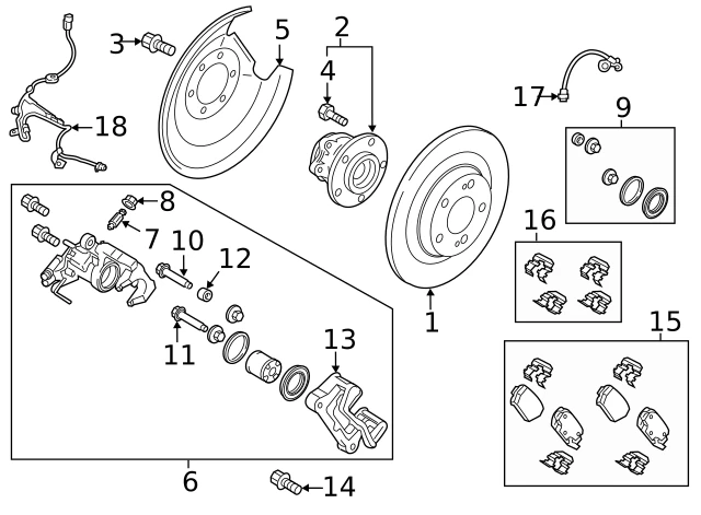 4605B997 MITSUBISHI Pad set,rr brake (фото 1)