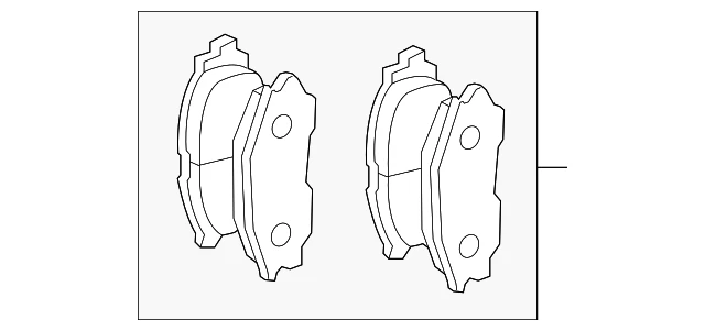 4605B804 MITSUBISHI Комплект тормозных колодок, дисковый тормоз (фото 2)