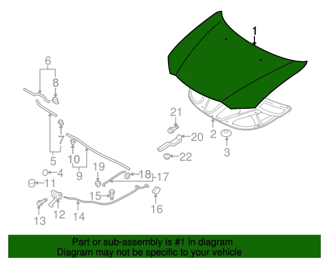 5900A393 MITSUBISHI Капот outlander 2006-2012 (фото 3)