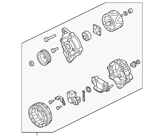 MD350608 MITSUBISHI Генератор hyun (фото 1)