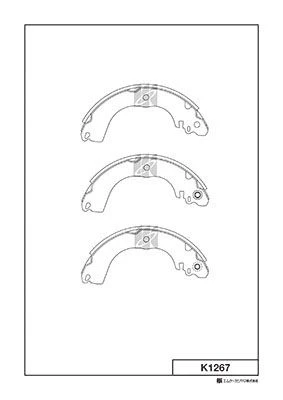 K1267 MK KASHIYAMA Комплект тормозных колодок (фото 2)