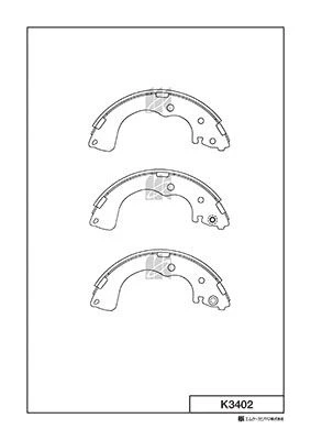 K3402 MK KASHIYAMA Комплект тормозных колодок (фото 2)