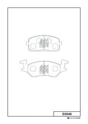 D2046 MK KASHIYAMA Комплект тормозных колодок, дисковый тормоз (фото 2)