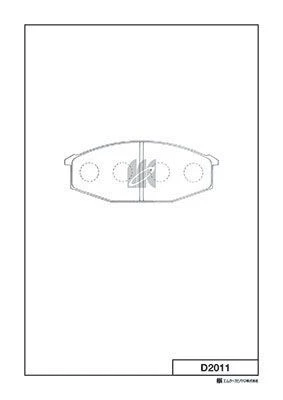 D2011 MK KASHIYAMA Комплект тормозных колодок, дисковый тормоз (фото 2)