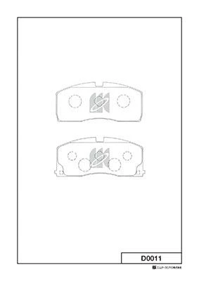 D0011 MK KASHIYAMA Комплект тормозных колодок, дисковый тормоз (фото 2)