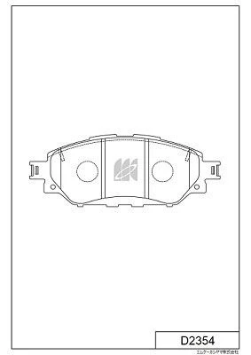D2354 MK KASHIYAMA Комплект тормозных колодок (фото 2)