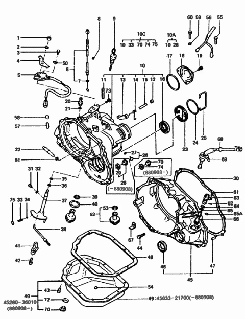 4311937010 HYUNDAI/KIA/MOBIS Сальник диффференциала hyundai coupe 1.5 92-95/elantra 90-94/sonata (фото 2)